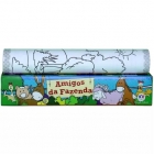 Amigos da fazenda - Livro rolo para ler e colorir!