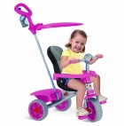 Triciclo Smart Comfort Rosa reclinável - Bandeirante - 257