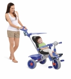 Triciclo Smart Comfort Azul reclinável - Bandeirante - 256