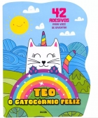 Teo - O gatocórnio feliz: 42 adesivos para você se divertir! 