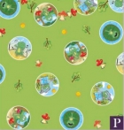 Saco perolizado - frog verde: 30x44 c/ 50 un