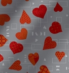 Saco metalizado - love xaz prata: 35x55 c/ 50 un