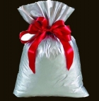 Saco De Presente Soft Touch - Prata: 25x37 Pcte C/50 Un