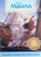 Moana - Solapa média com 10 livros para ler, colorir e aprender