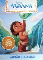 Moana - Solapa média com 10 livros para ler, colorir e aprender