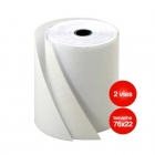 Bobina papel PDV 76mm x 65mm x 22m c/ 2 vias autocopiativa - 30 UN