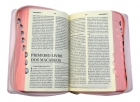 Biblia Sagrada - Letra maior - Strike rosa com zíper - Edição media