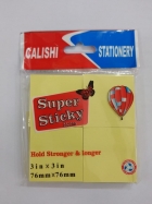 Postit Super Sticky para anotação 3.70x3.70cm com 4 - BJ7903