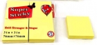 Postit Super Sticky para anotação 3.70x3.70cm com 4 - BJ7903