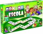 Dominó: Escola - Jogo educativo de madeira com 28 peças - IOB