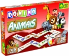 Dominó: Animais - Jogo educativo de madeira com 28 peças - IOB
