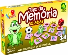 Jogo da memória: Sílabas - Jogo educativo de madeira com 24 peças - IOB