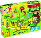 Big Blocks: Fazendinha - Brinquedo pedagógico de madeira com 47 peças - IOB