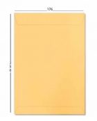 Envelope saco office 176x250mm amarelo ouro 10 un blister - Foroni