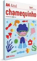 Papel sulfite azul A4 75g 210X297mm - 100 Folhas - Chamequinho
