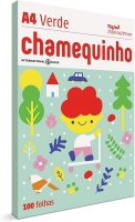 Papel sulfite verde A4 75g 210X297mm - 100 Folhas - Chamequinho