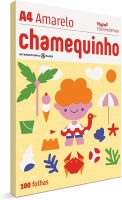 Papel amarelo A4 75g 210X297mm - 100 Folhas - Chamequinho
