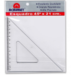 Esquadro sem escala de 45 graus - 21 cm