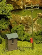 Atlas - HO Telephone Shanty & Pole Kit - #705