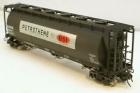Atlas - HO ACF 3-Bay Cylindrical Hopper USI/Petrothene - Hi-Fax (SHPX) - #60414