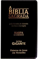 Bíblia Sagrada média: Almeida revista e corrigida - Letra grande com harpa e corinhos