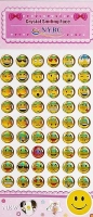 Cartela de adesivos em relevo emoji smile 3D - NYBC