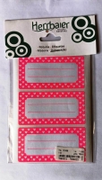 Etiqueta adesiva escolar tarja 76x38mm HB101 c/ 18 UN - Herrbaier