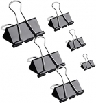 Prendedor de papel grampomol preto 32mm com 6 un blister - CIS