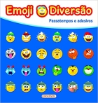 Passatempos e adesivos: Emoji diversão - Azul