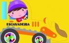 A Pequena escavadeira - Col. Sobre rodas