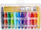 Giz de cera retrátil mega gel color 12 cores cheirinho - Tris