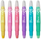 Giz de cera retrátil mega gel color 6 cores cheirinho - Tris