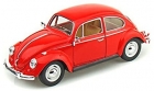 Miniatura fusca 1967 classic vermelho - Escala 1:32