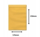 Envelope saco office 80g/m² 176x250mm amarelo ouro 250 un