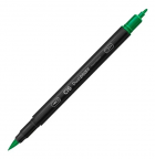 Caneta hidro scribo 2 pontas 1.0mm dual brush 1un verde