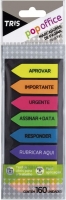 Marcador de página autoadesivo seta T008txt 160 fls 42x13mm holic office