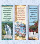 Marca página com mensagem religiosa 4.80x14.50cm verniz uv 1un