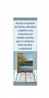 Marca página com mensagem religiosa 4.80x14.50cm verniz uv 1un