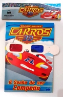As aventuras dos carros 3D - Solapa média com 8 livros