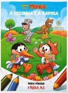 A Cegonha e a Raposa: Fábulas para pintar - Col. Turma da Mônica