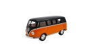 Kombi Volkswagen 1967 classic miniatura 1:32 Preta/Laranja