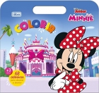 Minnie: Maleta álbum com folhas para colorir - Contém 68 adesivos