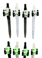 Caneta esferográfica fosforescente panda avulsa - Brilha no escuro