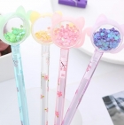 Caneta gel lantejoulas gatinho avulsa