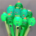 Caneta gel com led Cactus cores avulsa