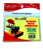 Bloco auto adesivo 76x102mm 100 fls amarelo classe