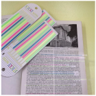 Nota marca texto adesiva fita sticky notes flags 160 fls 14x0.50cm marcador fluorescente sublinhado