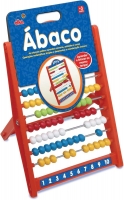 Ábaco Escolar multicor com 100 contas