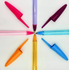 Caneta esferográfica média 1.0mm Jet Lux azul turquesa avulsa