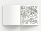 Cute & Comfy Coloring Book for Adults - Livro de colorir